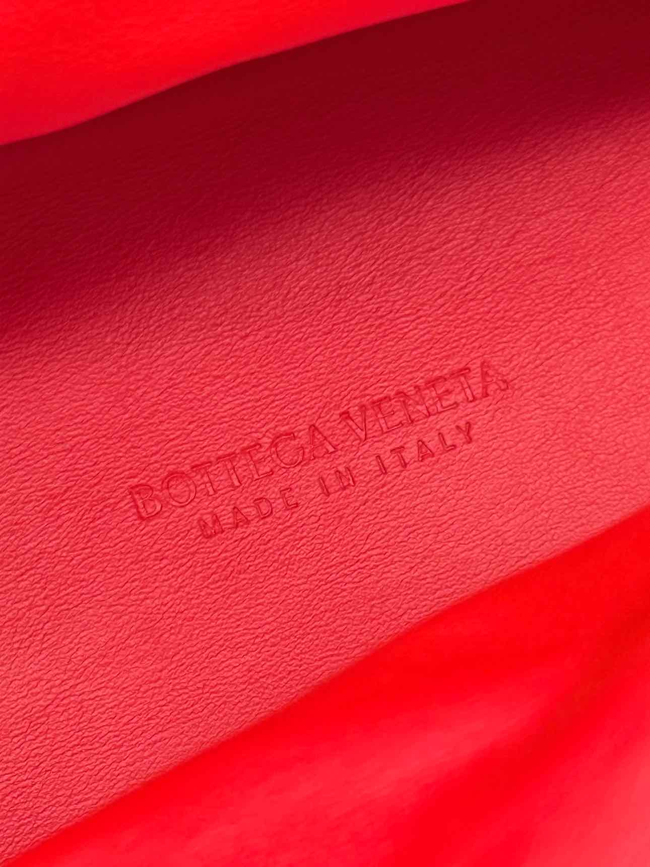 BOTTEGA VENETA Triangle Red & Blue Top Handle