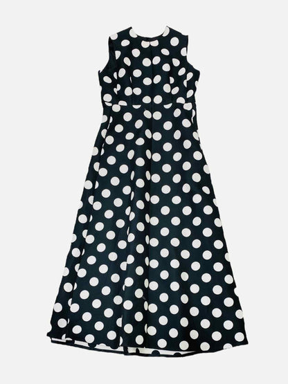 CAROLINA HERRERA Black w/ White Size Medium Long Dress
