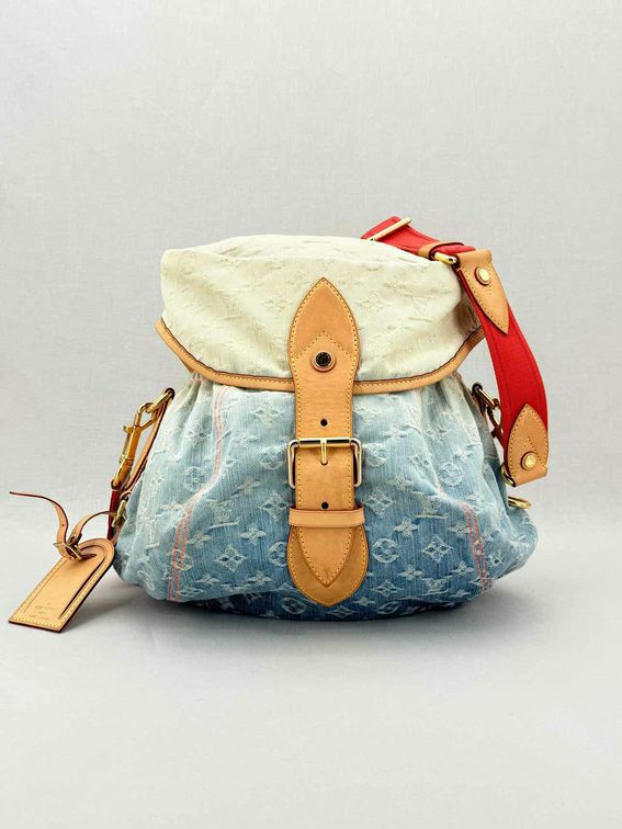 LOUIS VUITTON Blue Multicolor Monogram Shoulder Bag