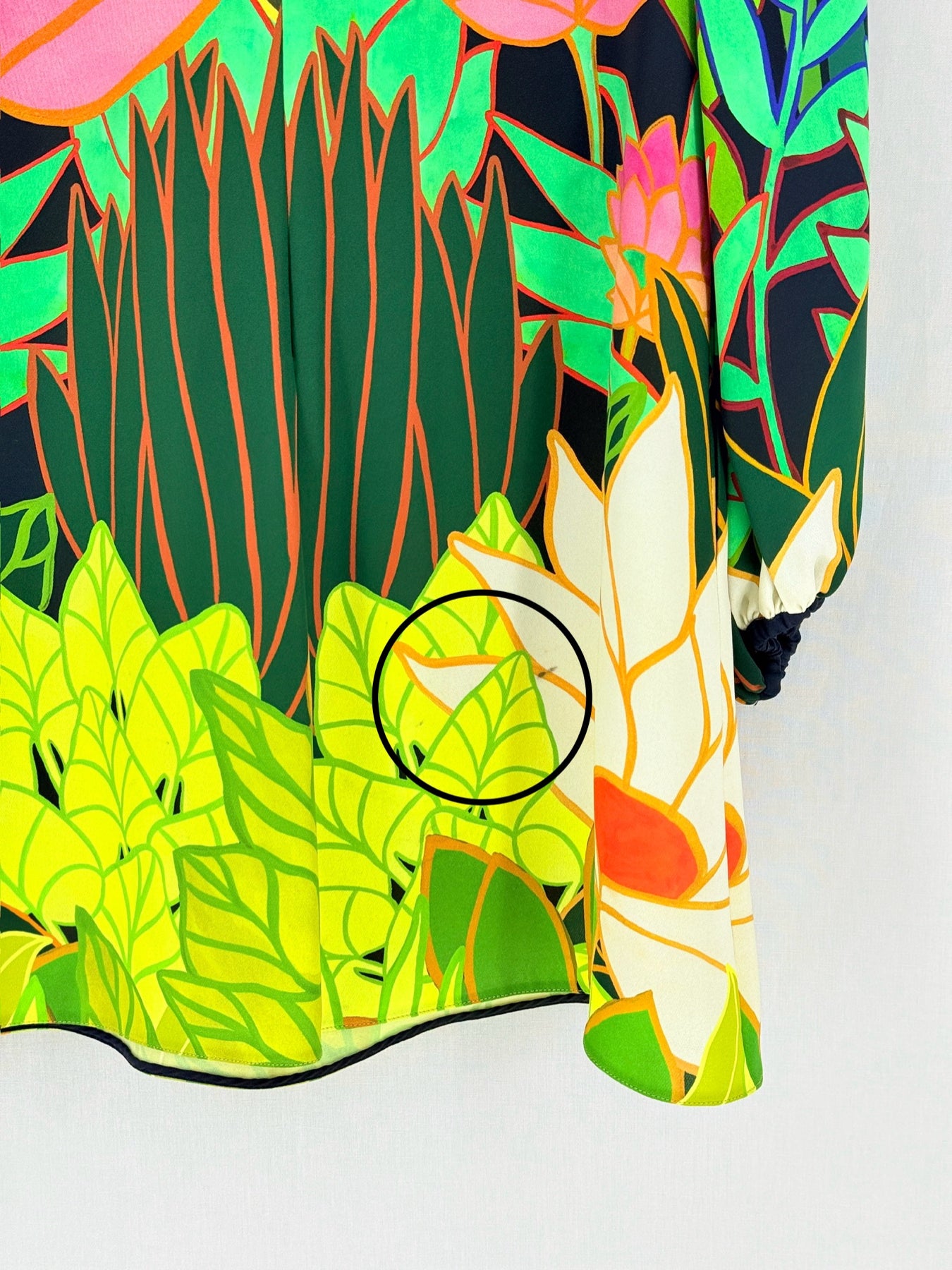 VALENTINO Green Multicolor Size US 4 Short Dress