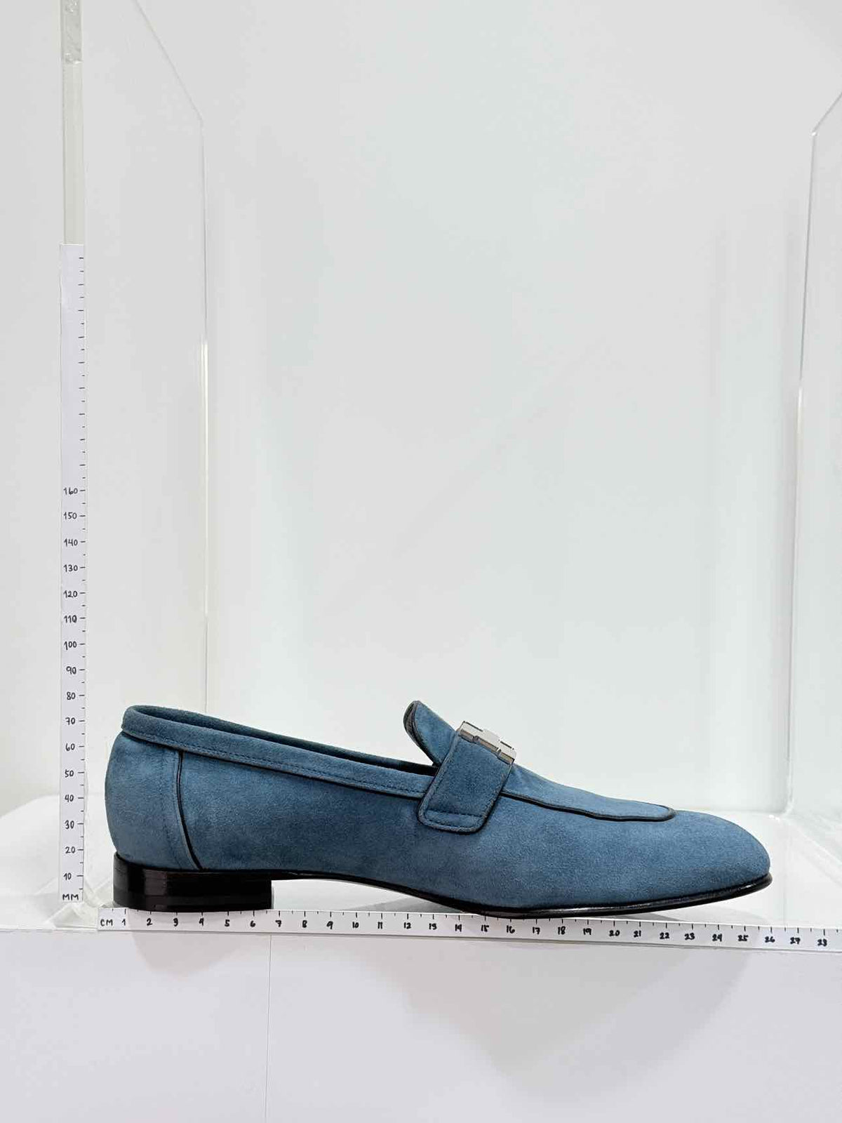 HERMES Paris Moccasins Blue Size EU 38 Loafers