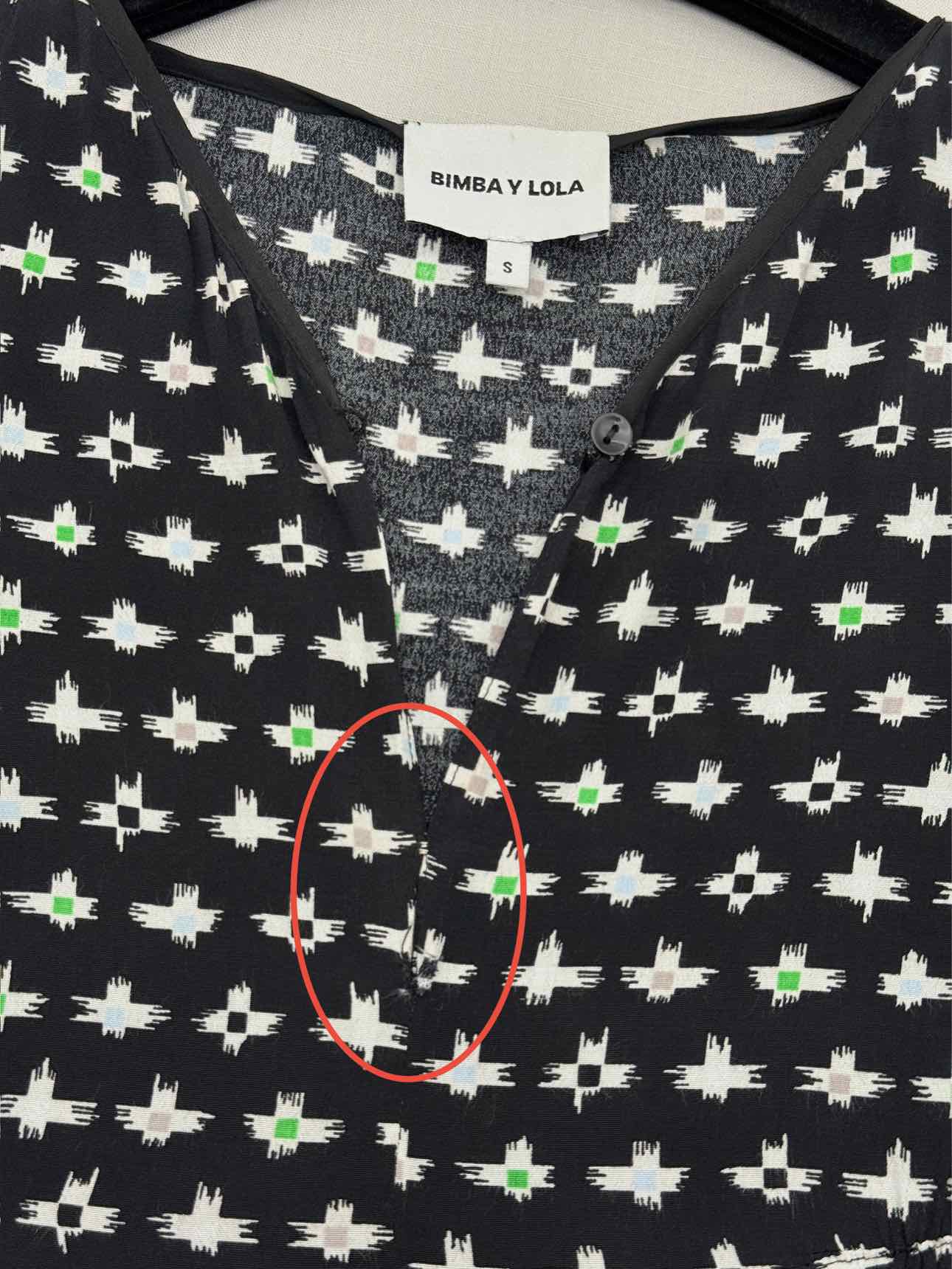 BIMBA Y LOLA Black & White Size Small Short Dress