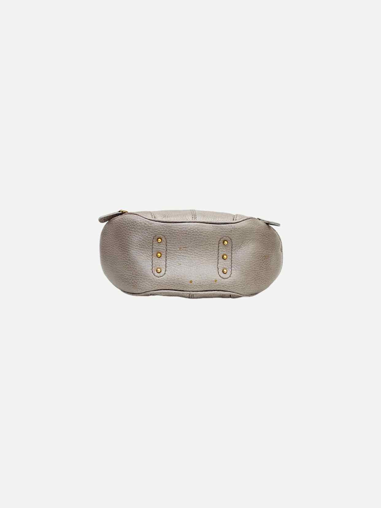 TOD'S Charlotte Metallic Silver Hobo bag