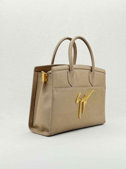 GUISEPPE ZANOTTI Angelina Taupe Top Handle
