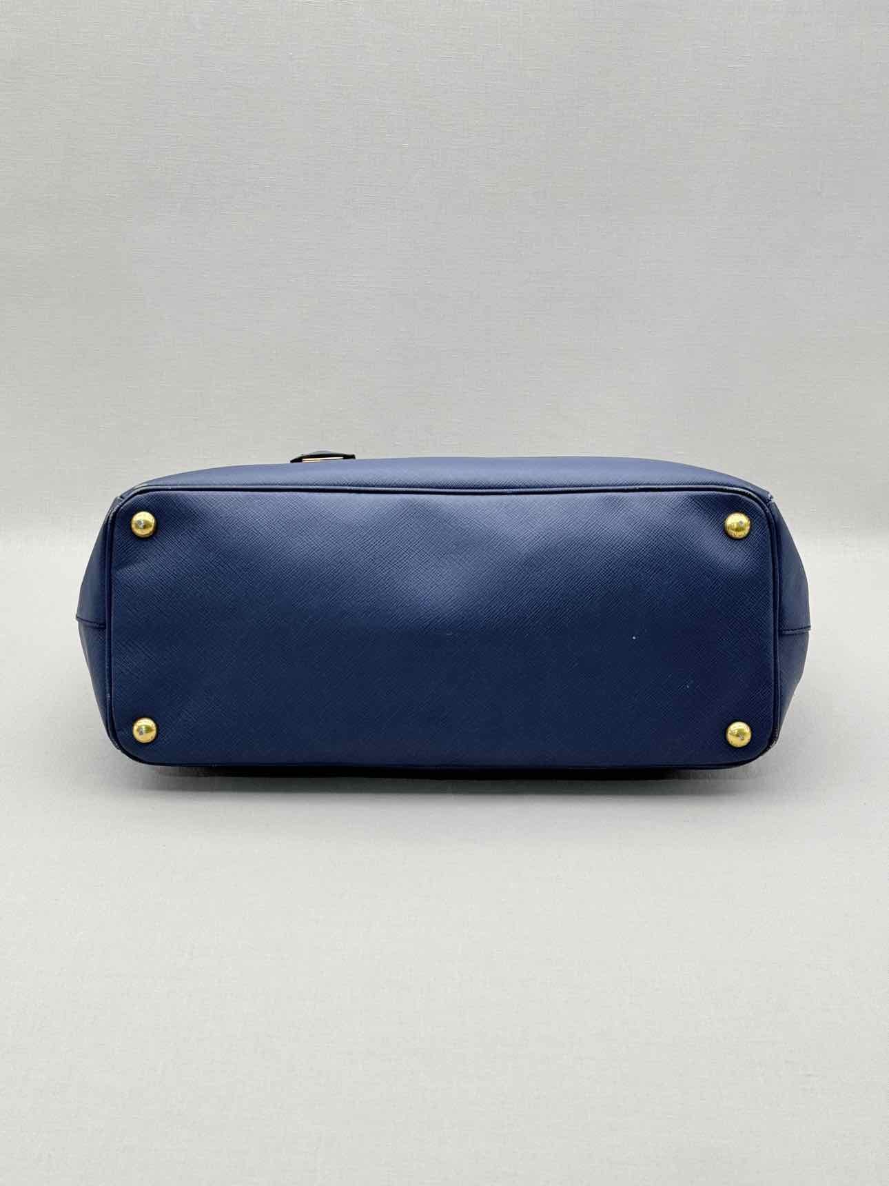 PRADA Galleria Blue Tote Bag