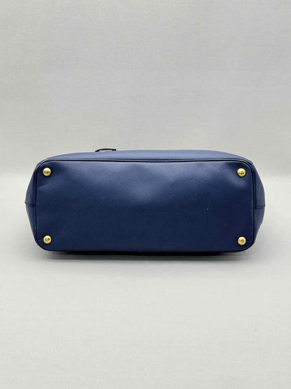 PRADA Galleria Blue Tote Bag