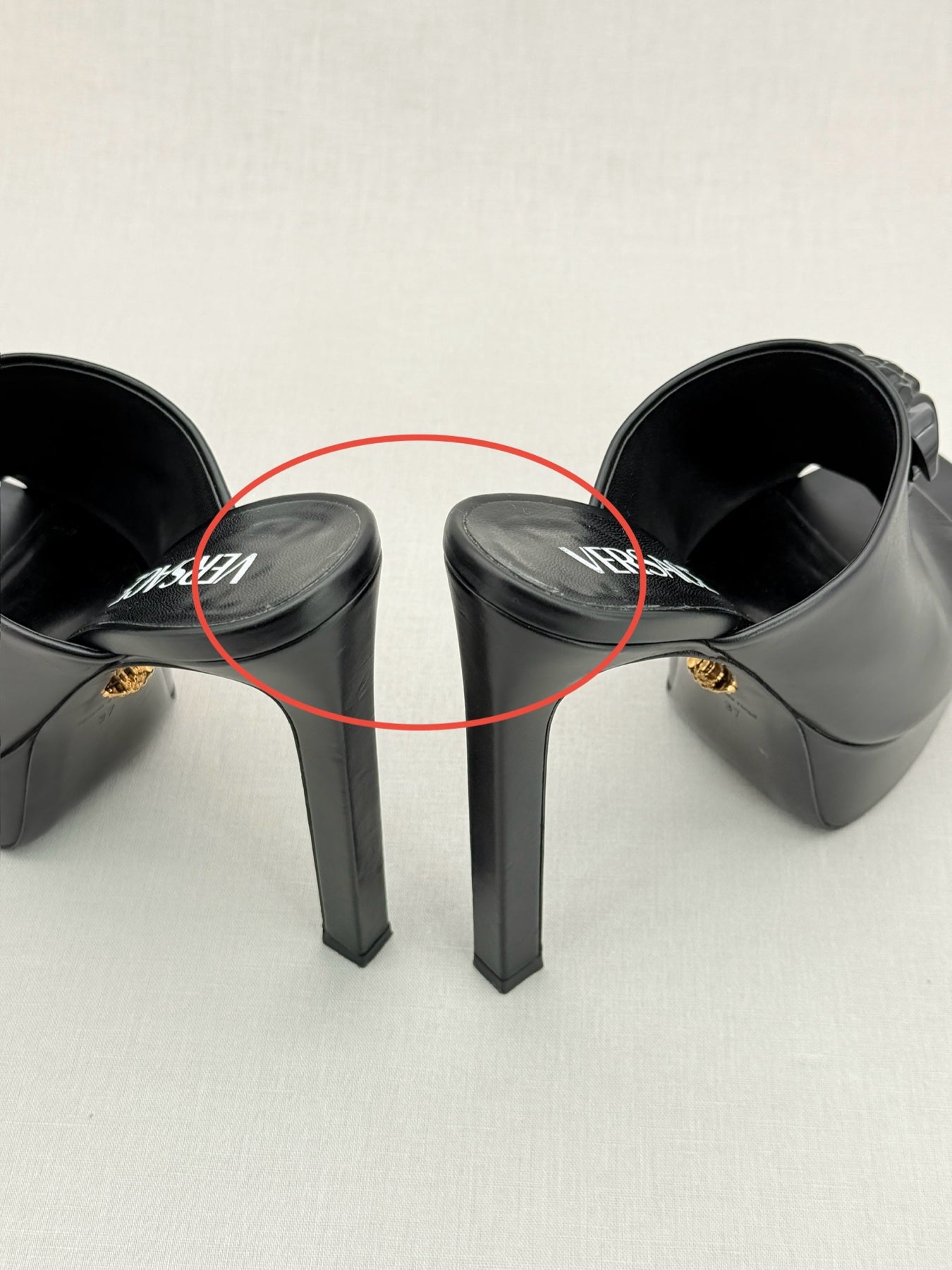 VERSACE La Medusa Black Size EU 37 Mules