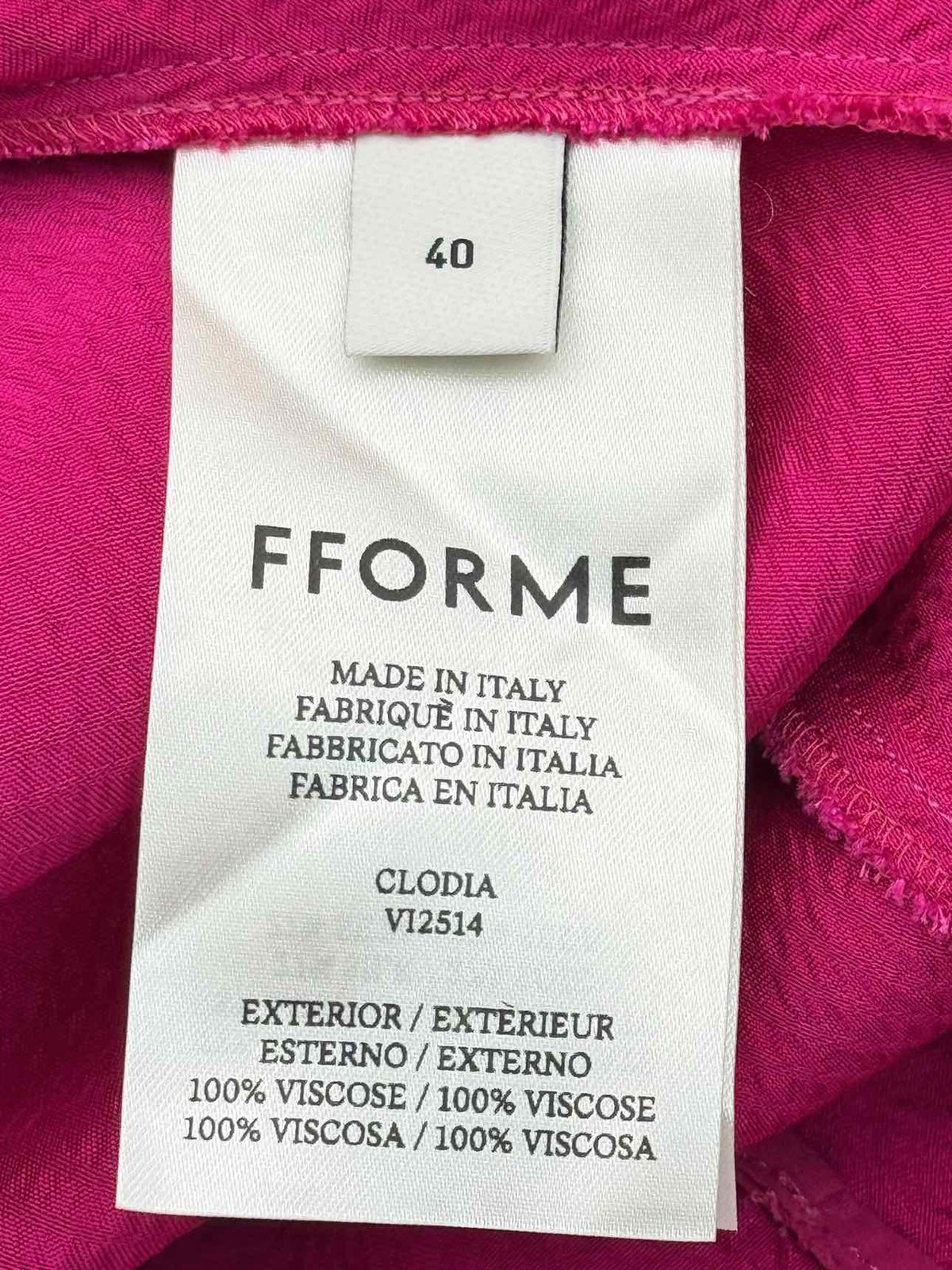 FFORME Clodia Fuchsia Size US 4 Long Dress