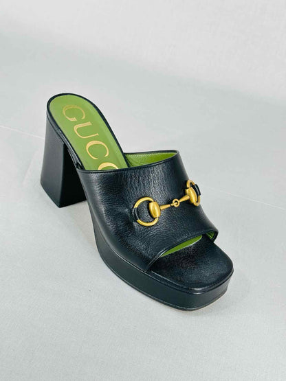 GUCCI Black Size EU 36 Mules