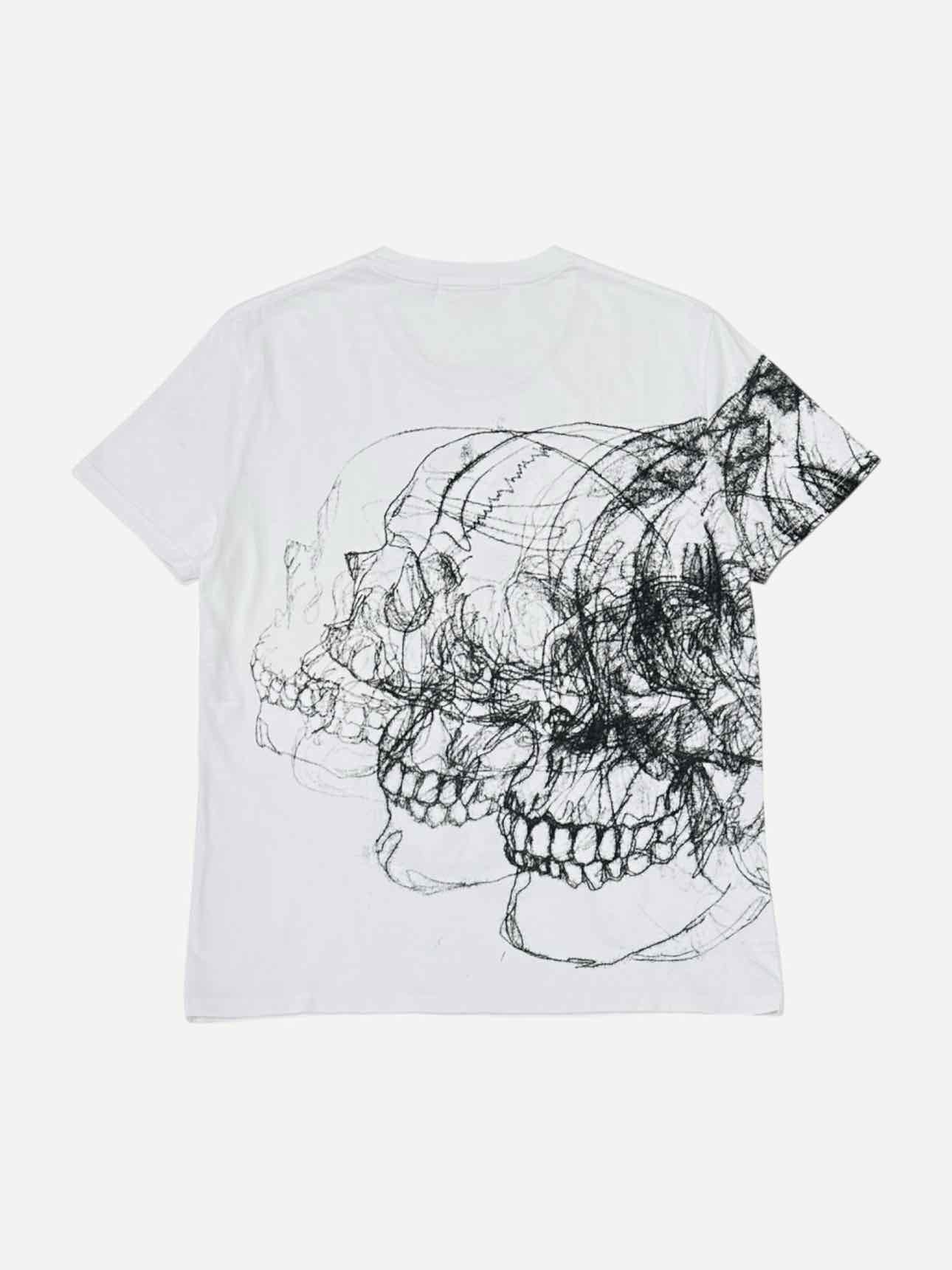 ALEXANDER MCQUEEN Skull White T-shirt