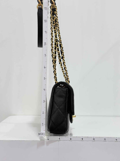 CHANEL Classic Black Quilted Shoulder Bag
