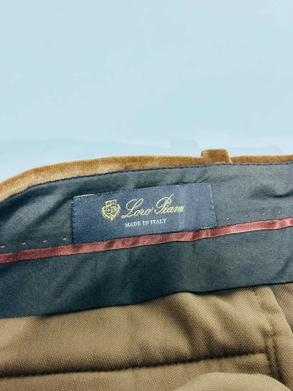 LORO PIANA Velvet Camel Size US 6 Pants