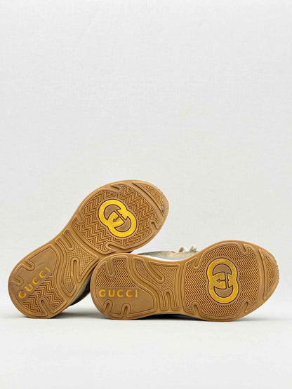 GUCCI Beige Multicolor Size EU 35 Sneakers