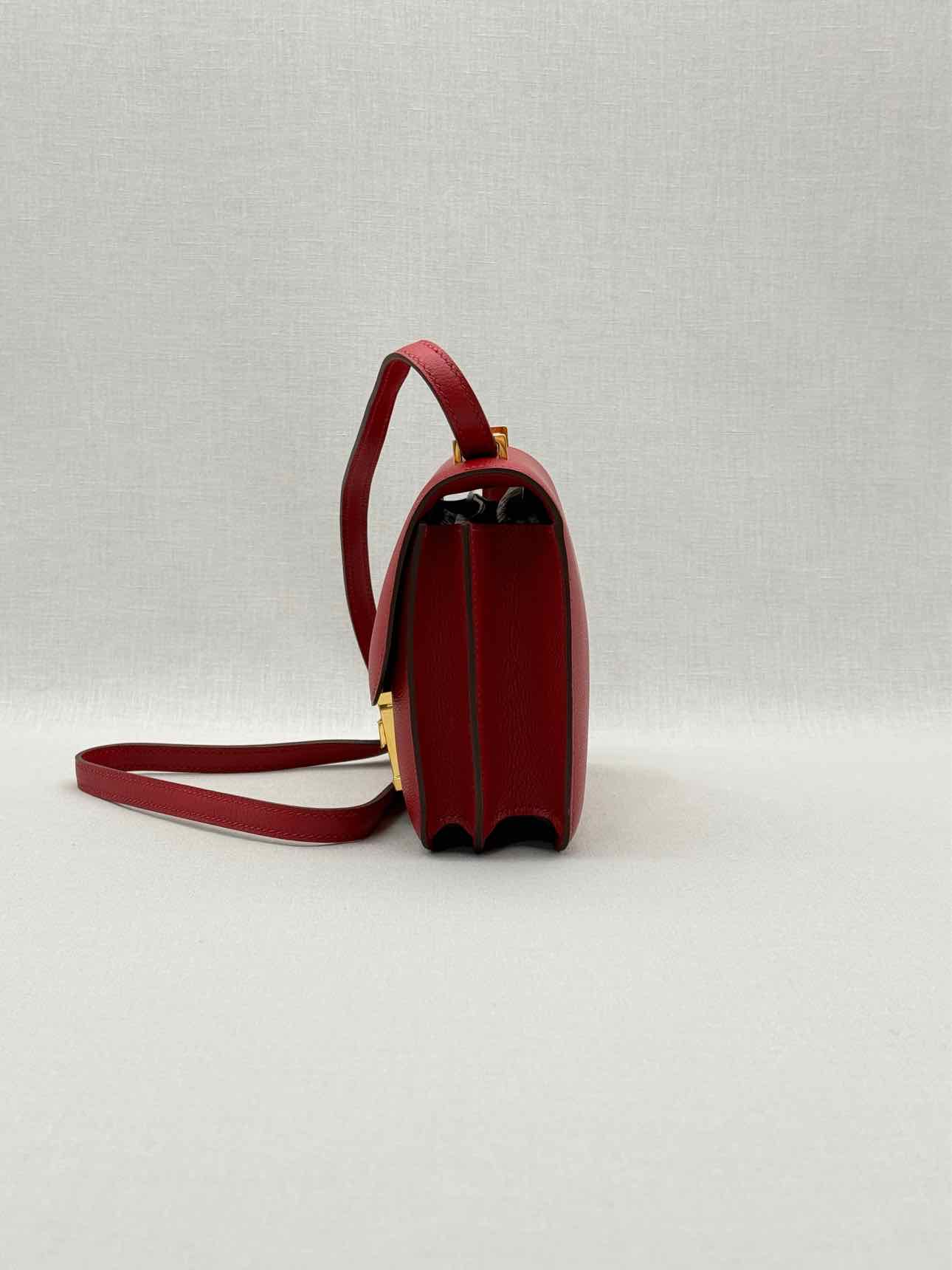 HERMES Constance Rouge Casaque Shoulder Bag