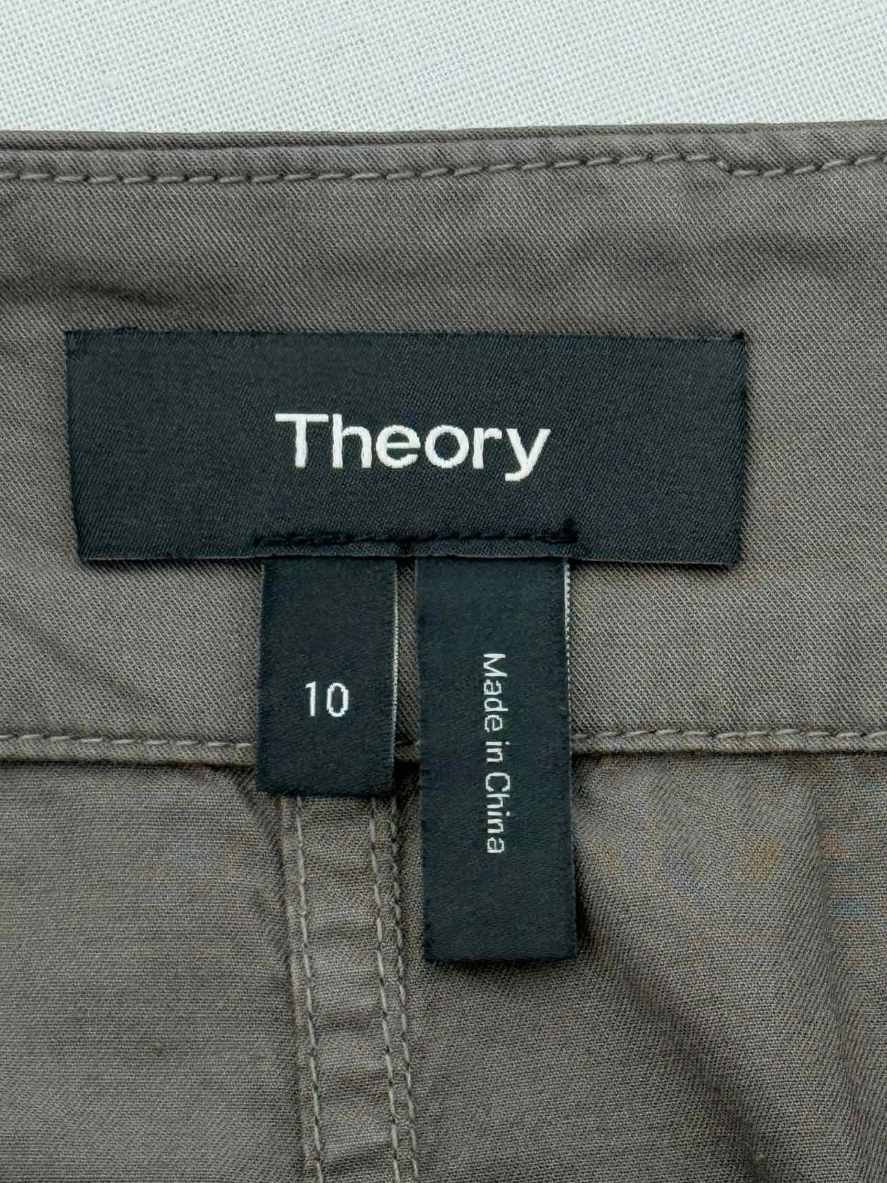 THEORY Khaki Size US 10 Mini Skirt