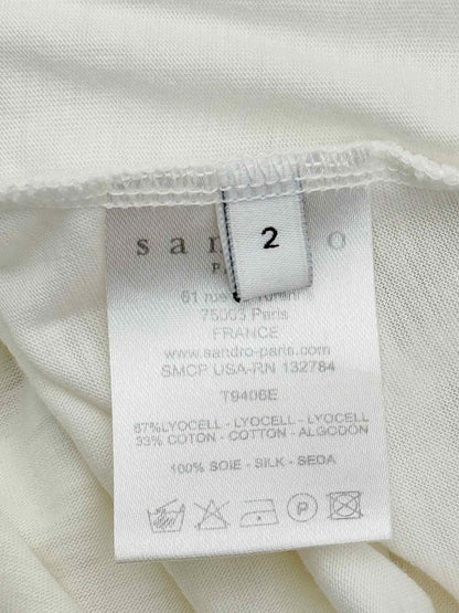 SANDRO White Size Medium Tank Top