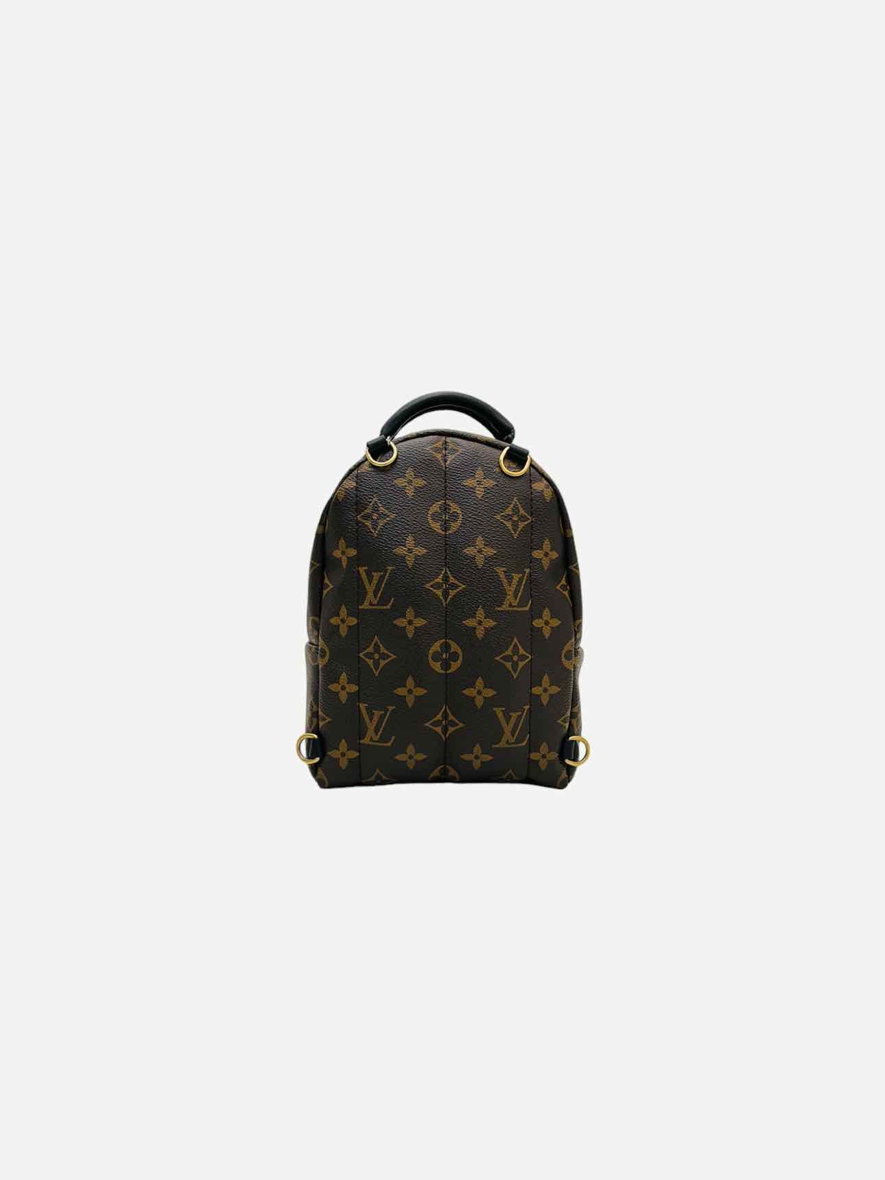 LOUIS VUITTON Palm Springs Black Monogram Backpack