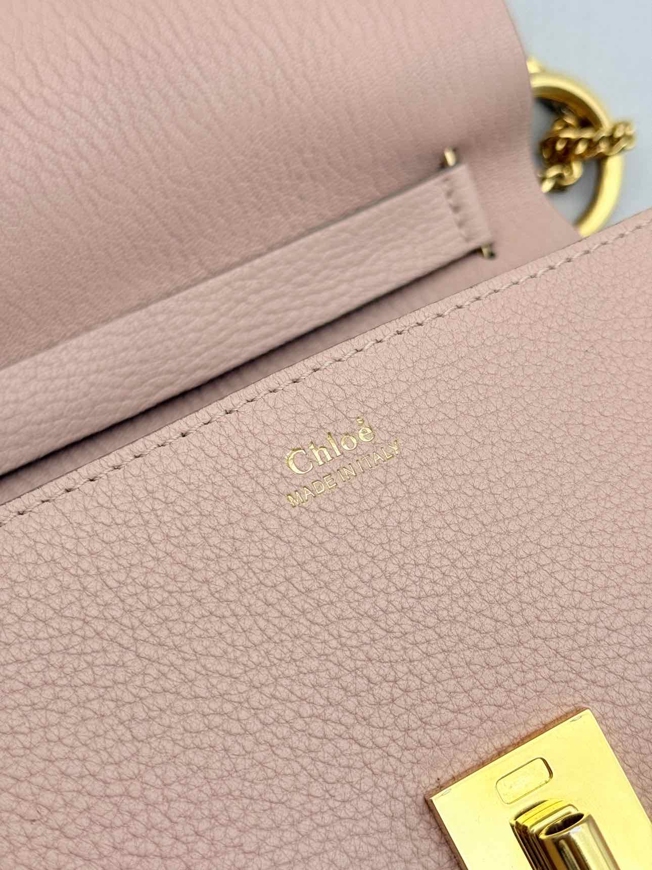 CHLOE Drew Peach Crossbody