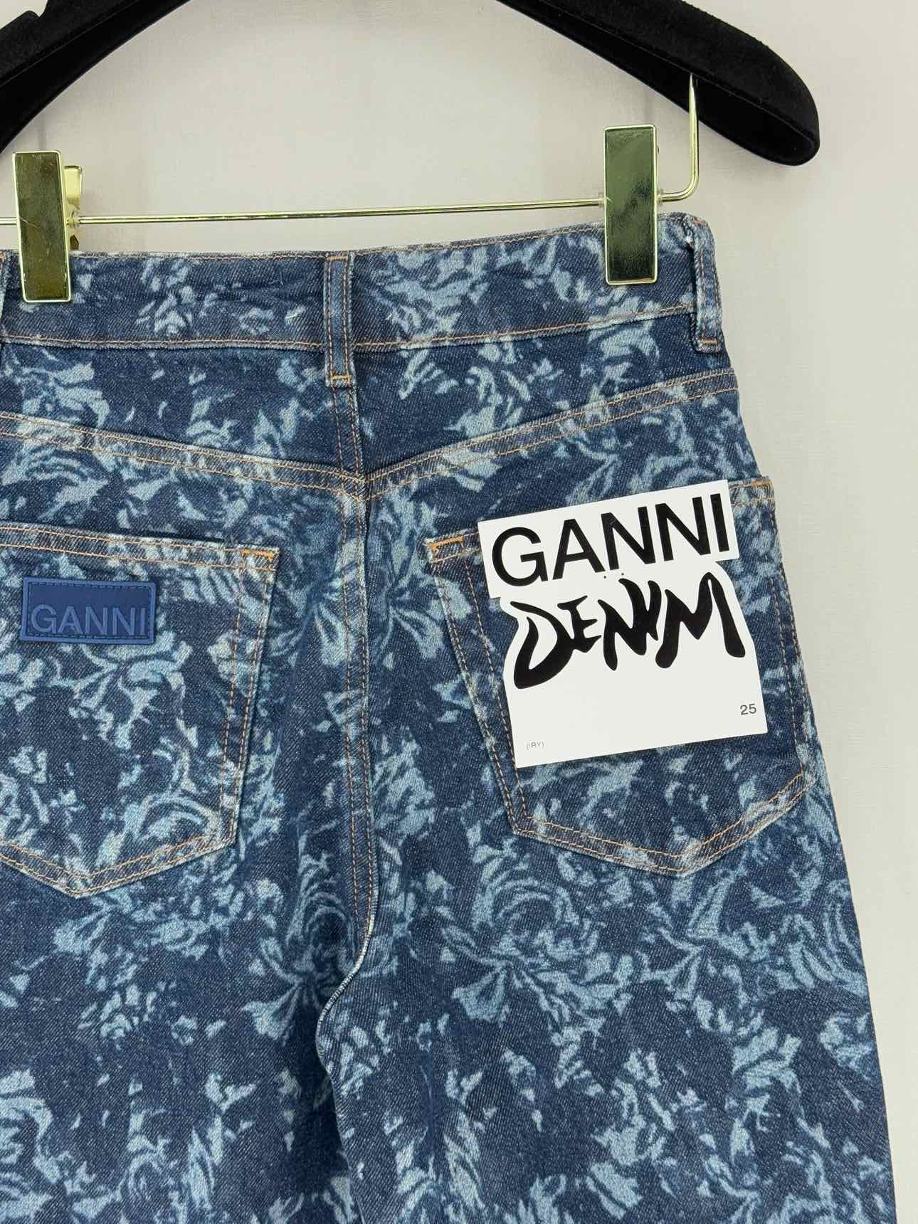 GANNI Blue Tie-dye Size 25 Jeans