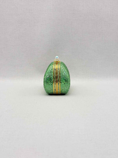JUDITH LEIBER Minaudière Green Clutch