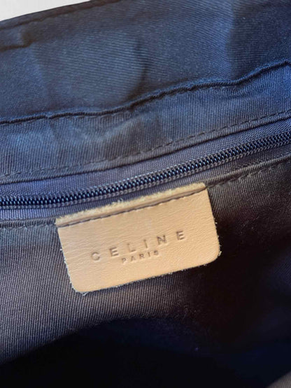 CELINE Macadam Brown Circle Logo Tote Bag