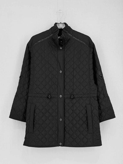 HERMES Black Quilted Size US 2 Coat