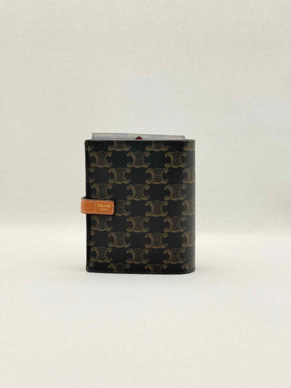 CELINE Triomphe Black & Tan Travel Kit