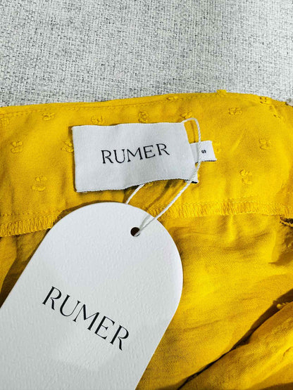 RUMER Delilah Yellow Size Small Pants