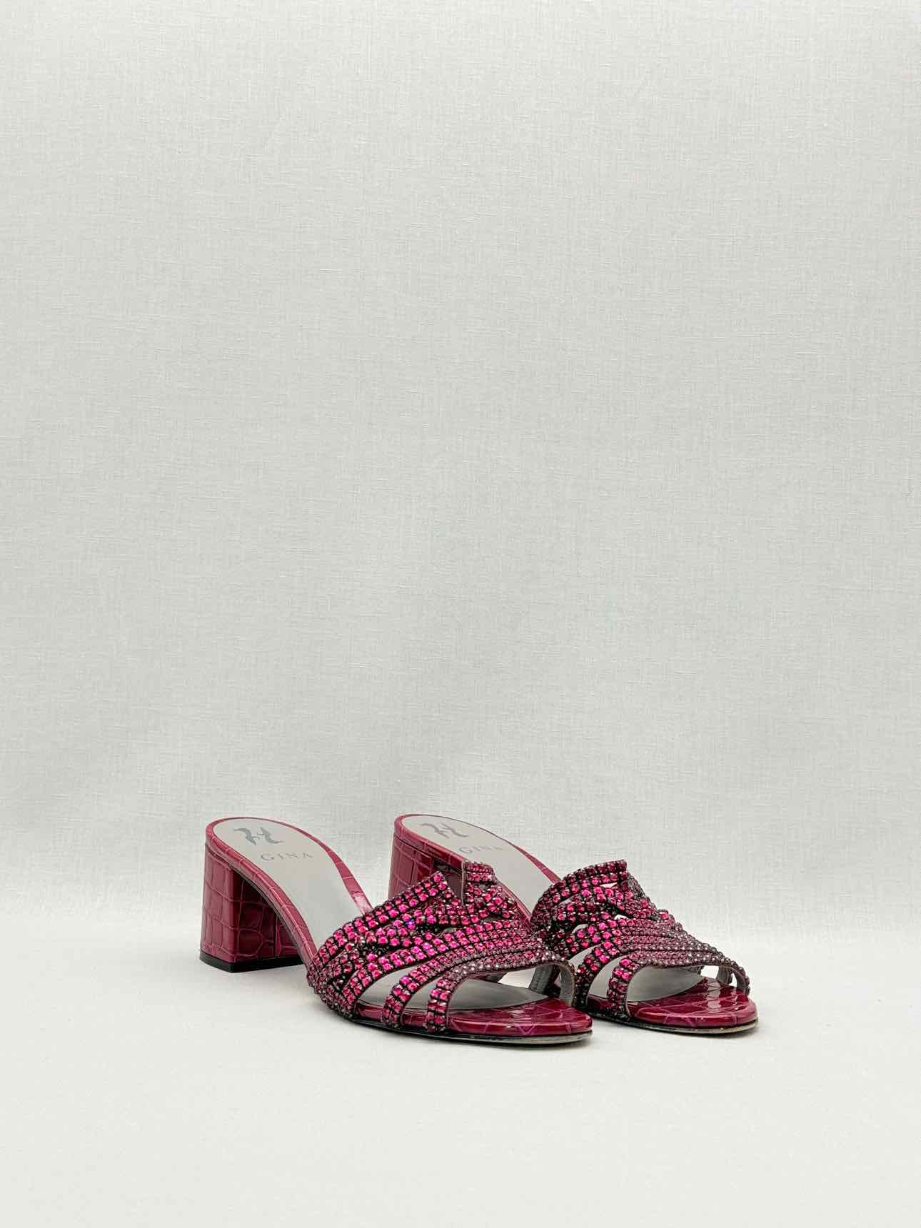 GINA Oregon Burgundy Size EU 41 Heeled Sandals