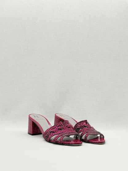GINA Oregon Burgundy Size EU 41 Heeled Sandals