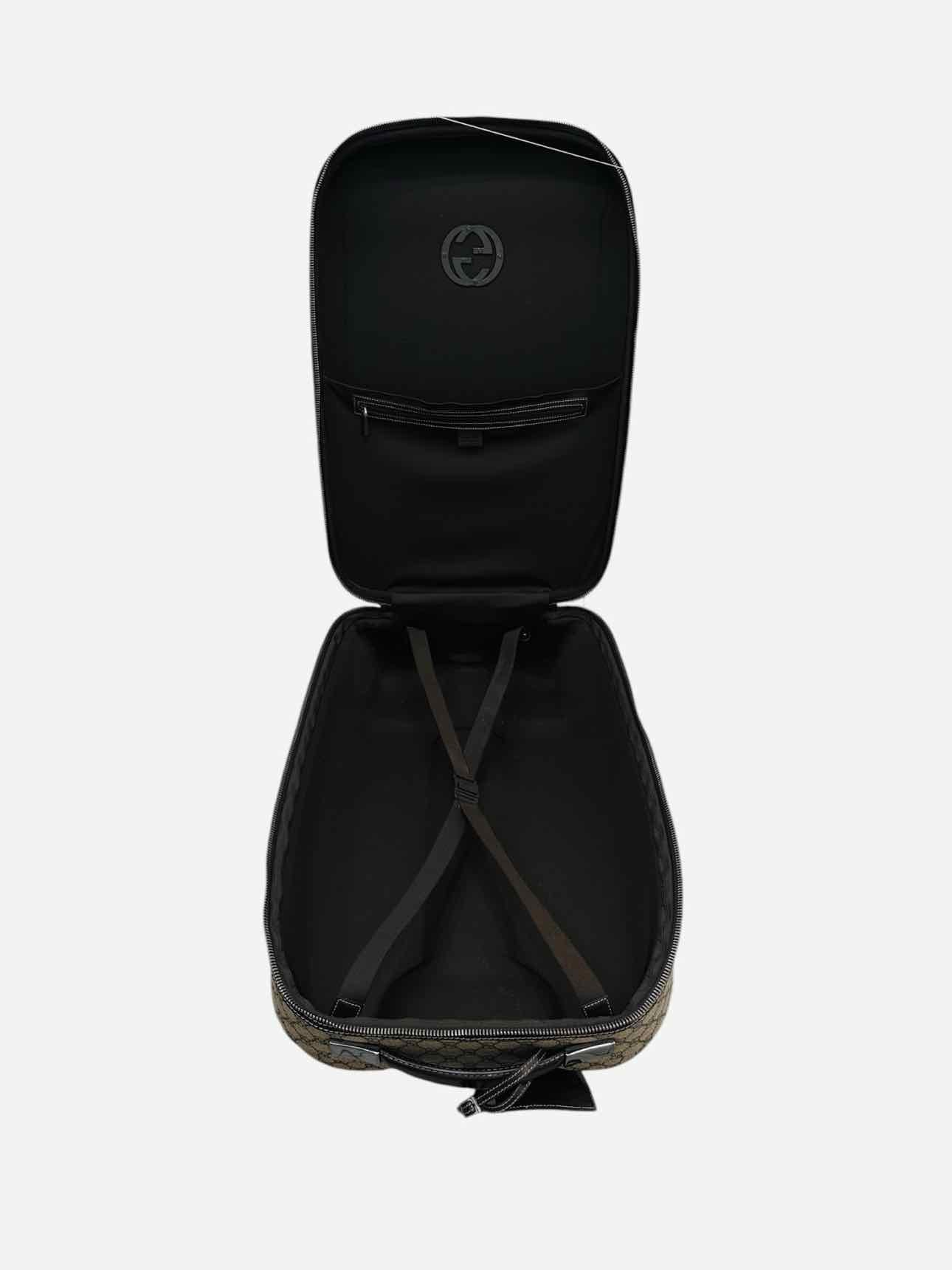 GUCCI GG Supreme Beige Rolling Luggage