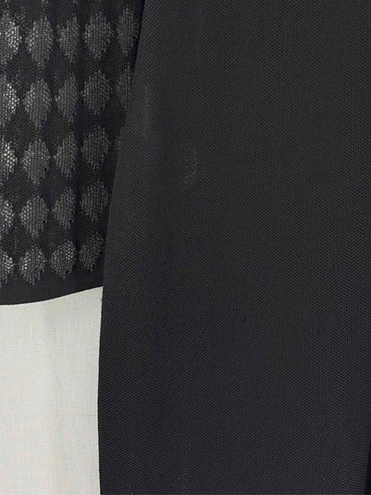 BALMAIN Black & Grey Size US 8 Knee Length Dress