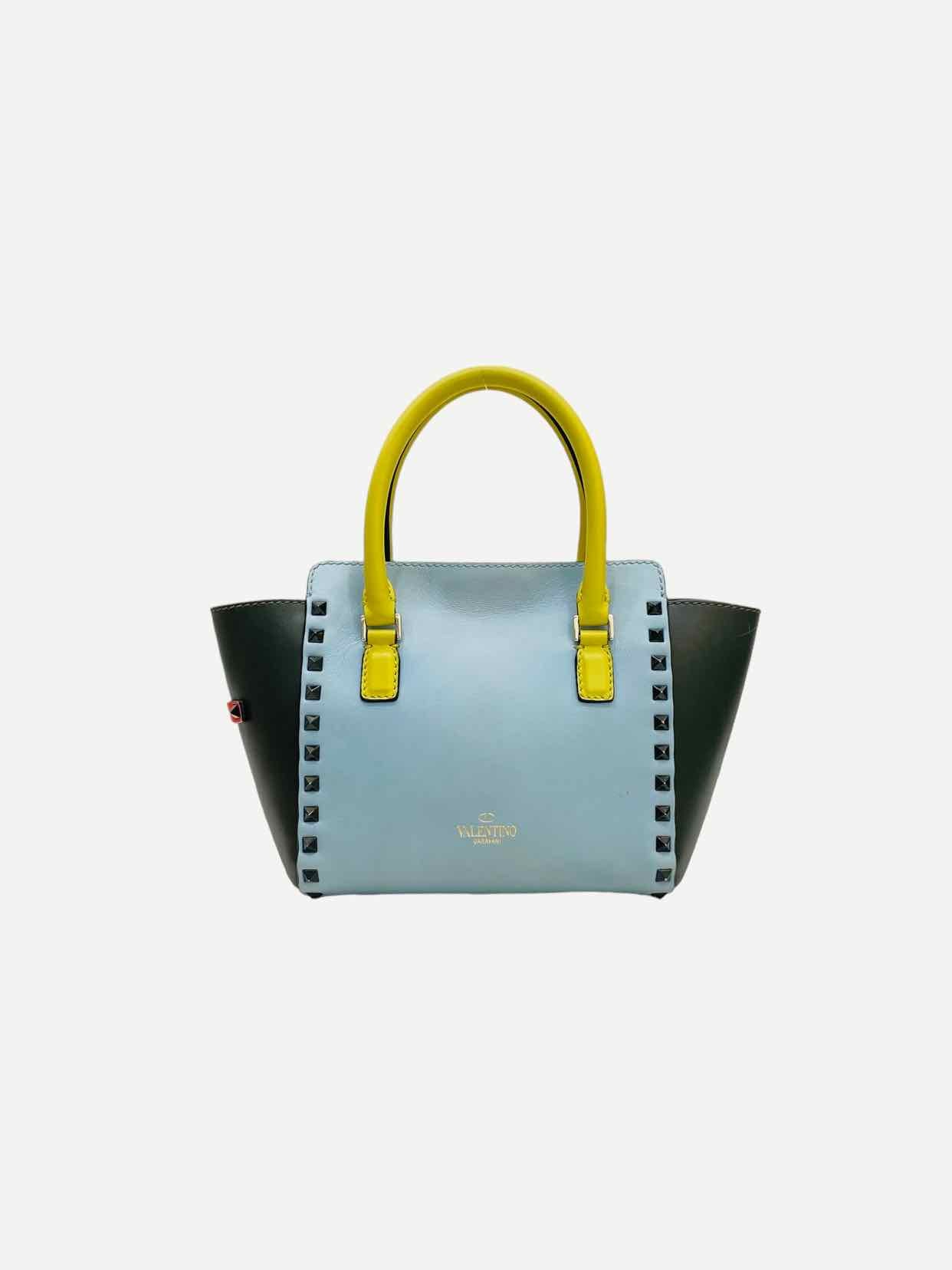 VALENTINO Rockstud Tricolor Tote Bag