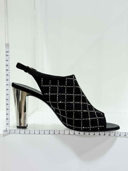 CHANEL Slingback Black Size EU 38 Pumps