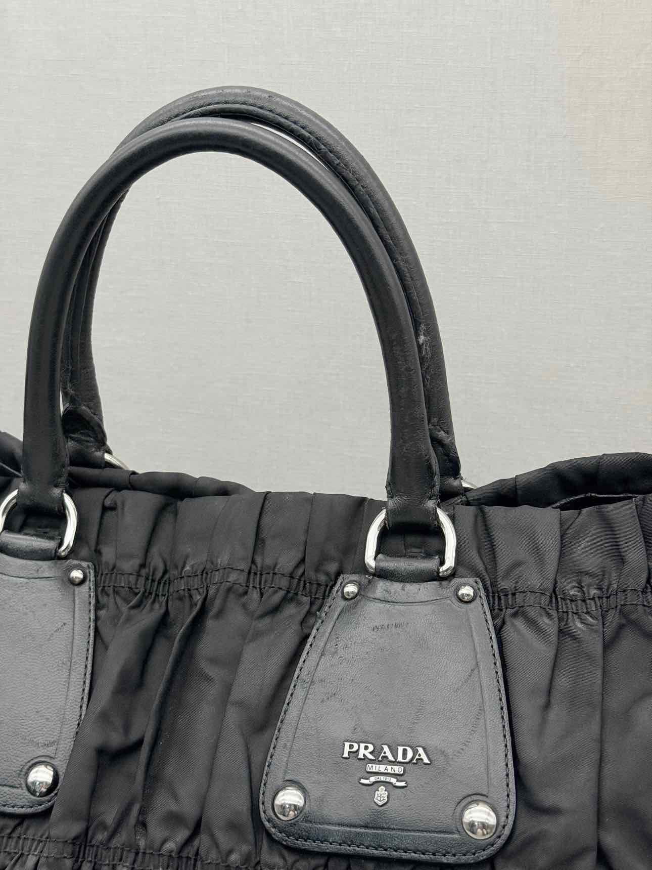PRADA Tessuto Black Tote Bag