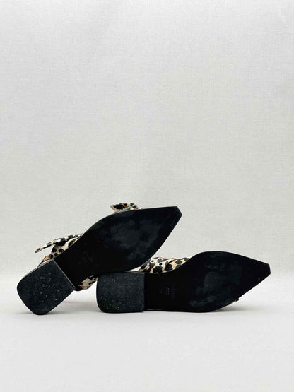 GANNI Black & Beige Size EU 39 Ballet Flats