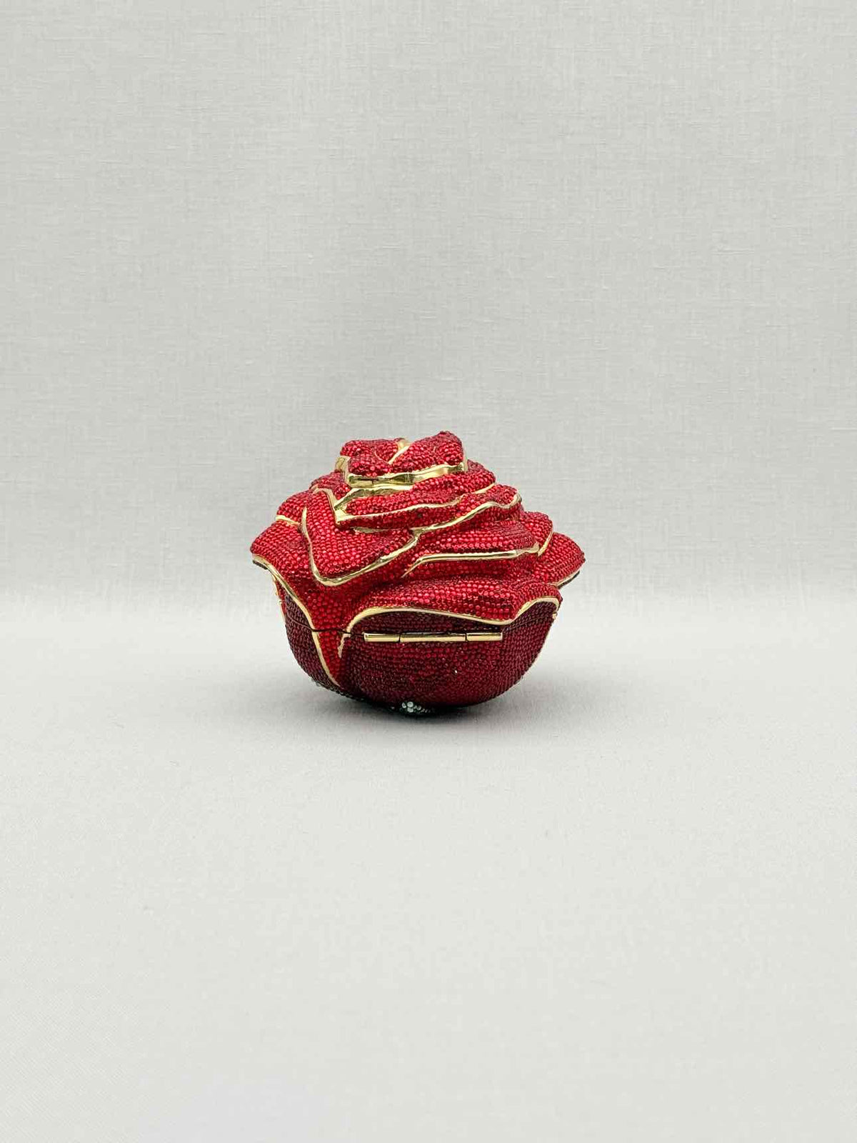 JUDITH LEIBER Minaudière Red & Green Clutch