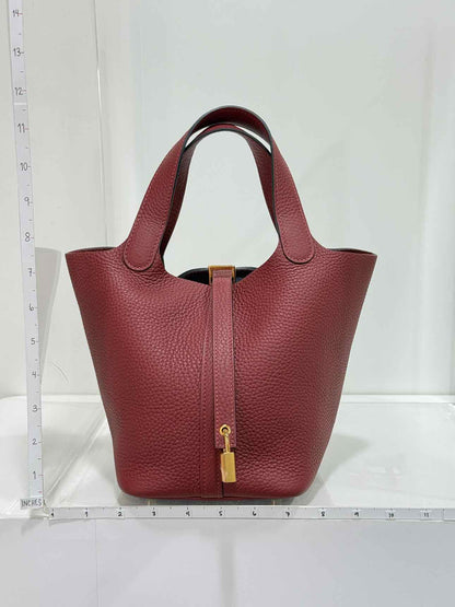 HERMES Picotin Rouge H Top Handle