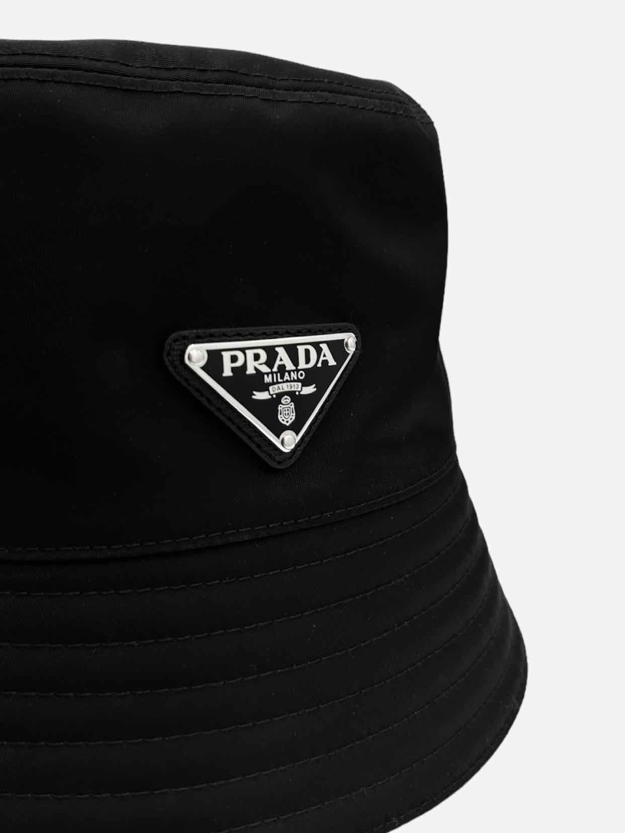 PRADA Re-Nylon Black Bucket Hat