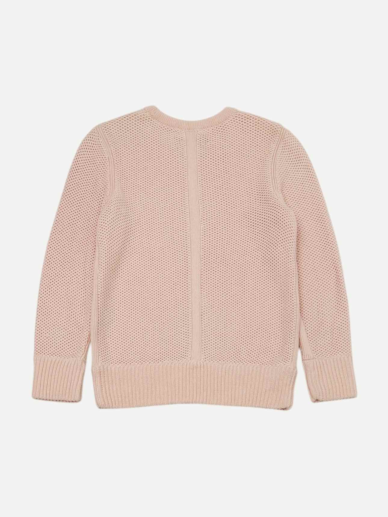 RAG & BONE Light Pink Crochet Size Small Jumper