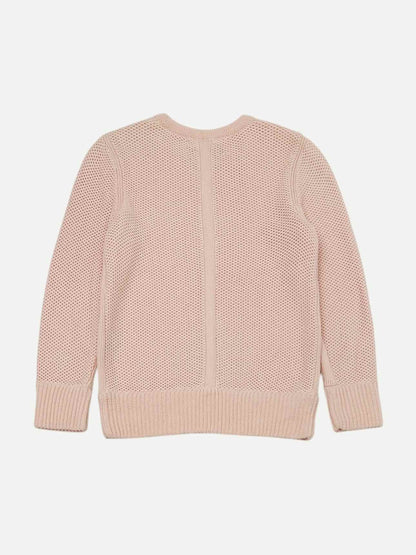 RAG & BONE Light Pink Crochet Size Small Jumper