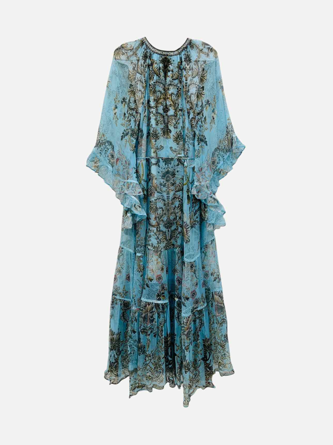 CAMILLA Blue Multicolor Size XLarge Long Dress - Reems Closet CAMILLA Blue Multicolor Size XLarge Long Dress - Reems Closet