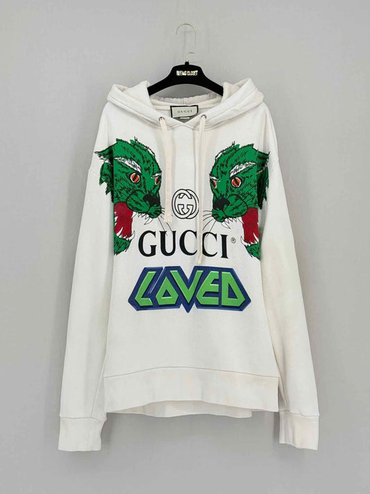 GUCCI Off-white Multicolor Size Large Hoodie