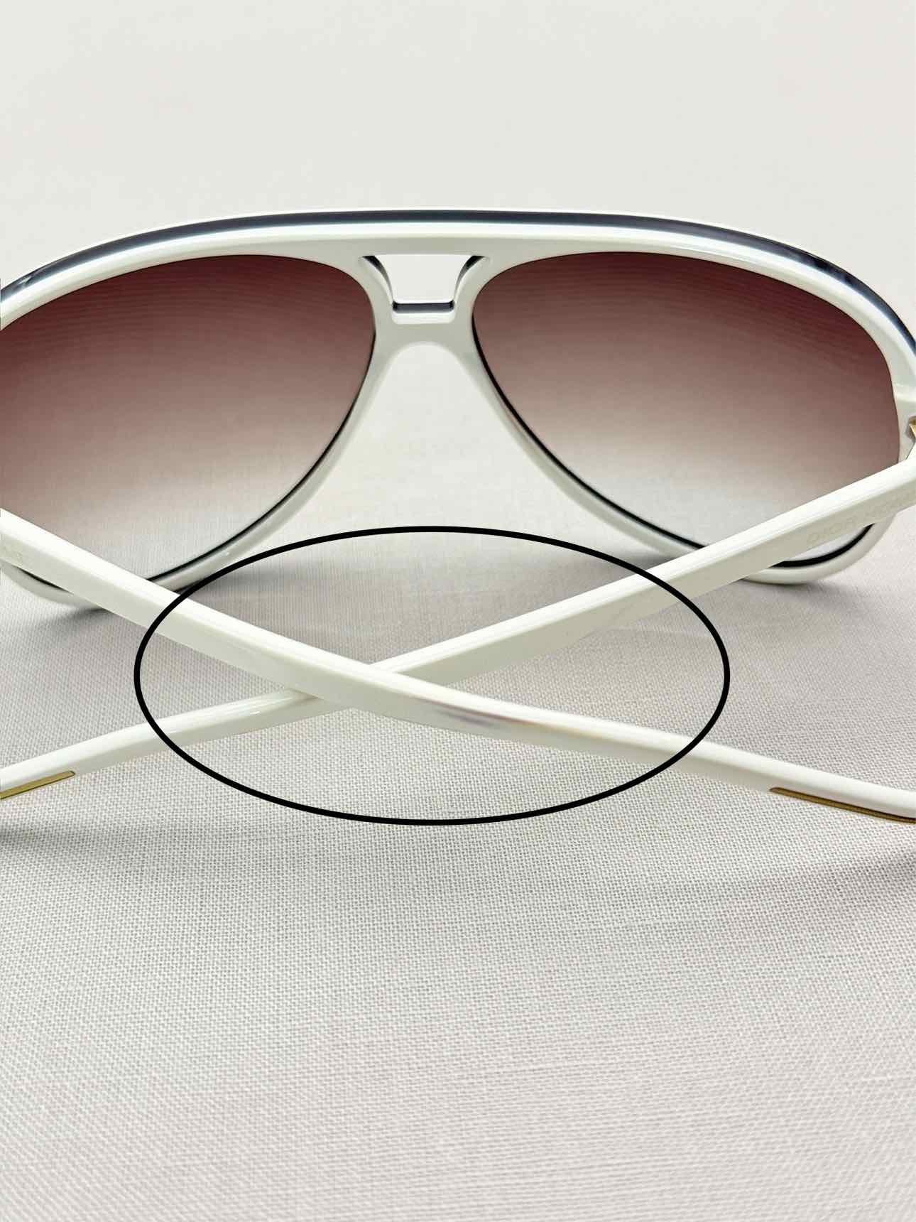 DIOR HOMME White & Black Sunglasses
