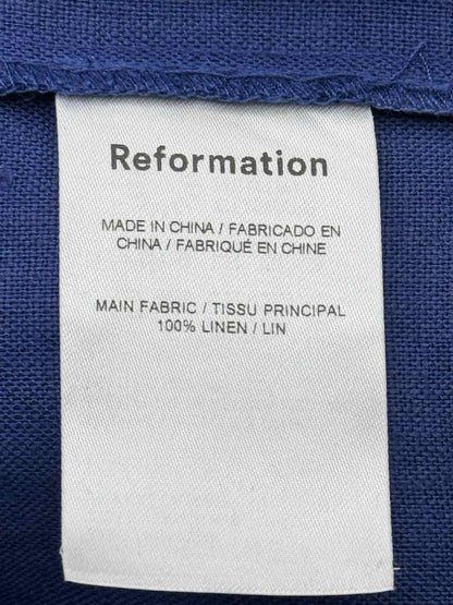 REFORMATION Navy Blue Size US 12 Short Dress