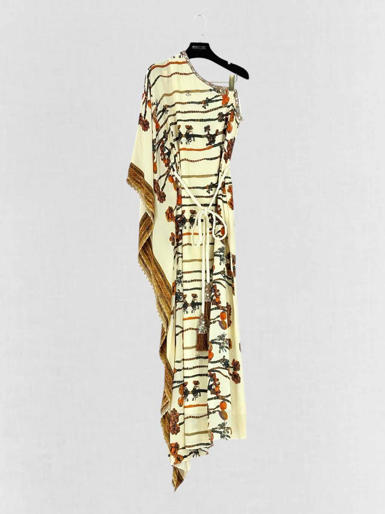PRIAKATARIAPURI Beige Printed Size Medium Long Dress
