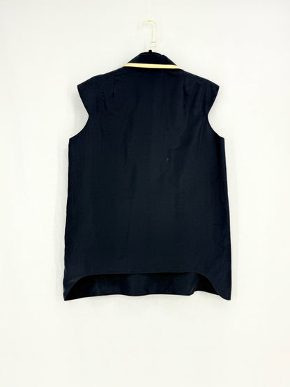 YVES SAINT LAURENT Sleeveless Black Size US 10 Top
