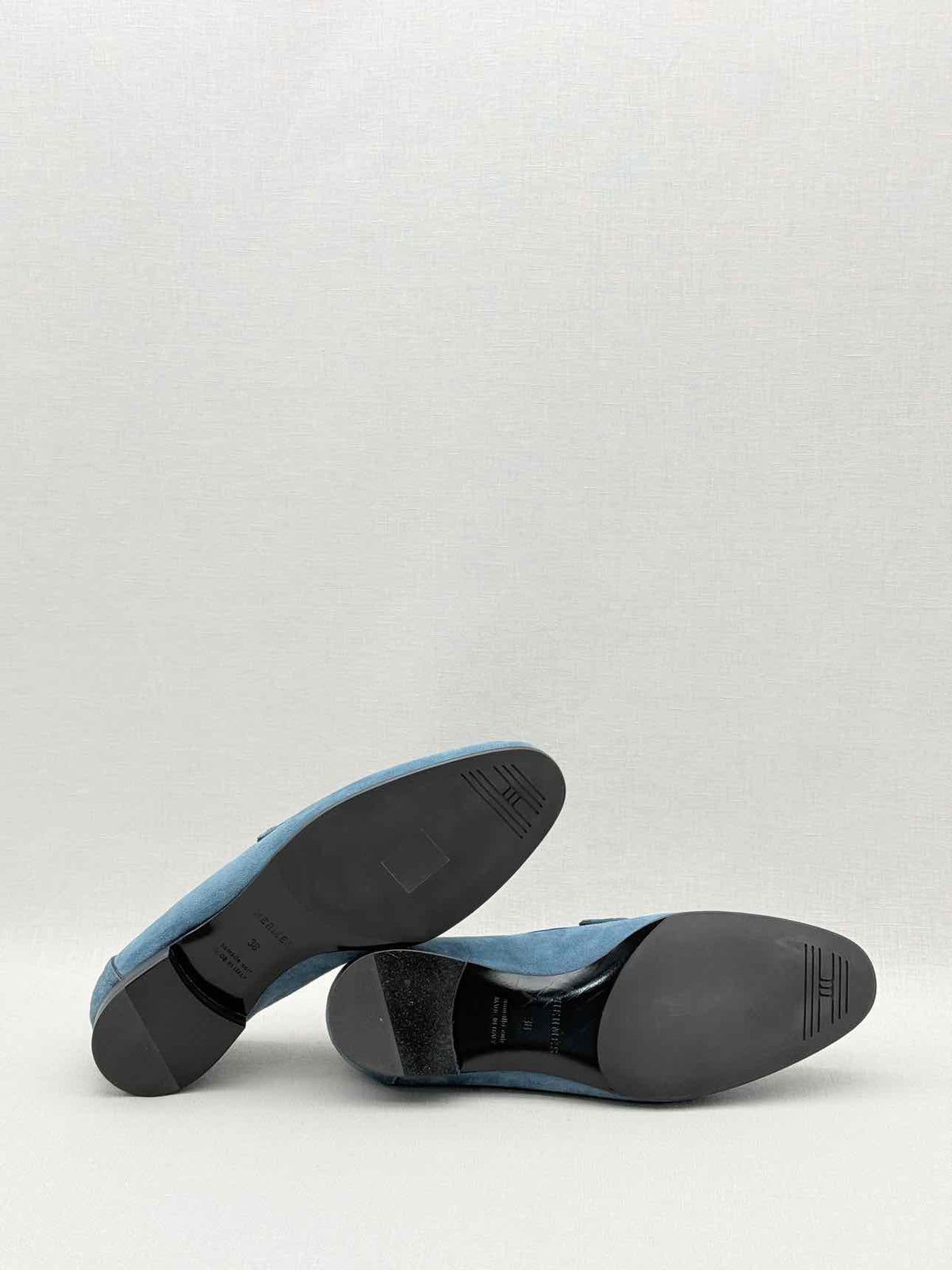 HERMES Paris Moccasins Blue Size EU 38 Loafers