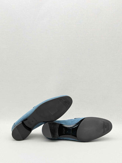 HERMES Paris Moccasins Blue Size EU 38 Loafers