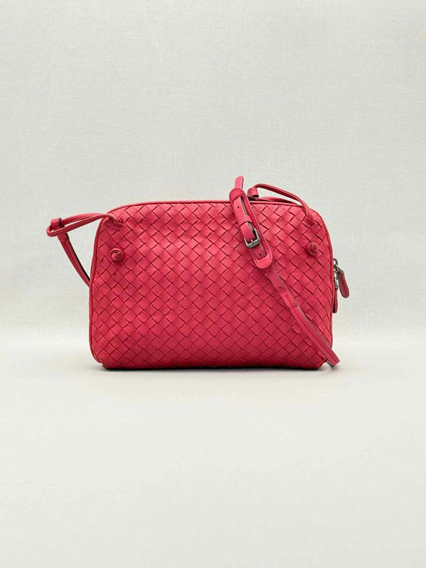 BOTTEGA VENETA Nodini Red Intrecciato Crossbody